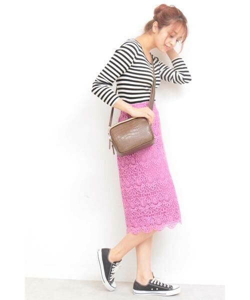 ＊＊N.Natural Beauty Basic / エヌ ナチュラルビューティーベーシック スカート | ケミカルスカラップレーススカート | 詳細3