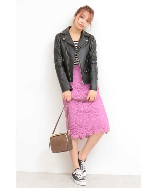 ＊＊N.Natural Beauty Basic / エヌ ナチュラルビューティーベーシック スカート | ケミカルスカラップレーススカート | 詳細4