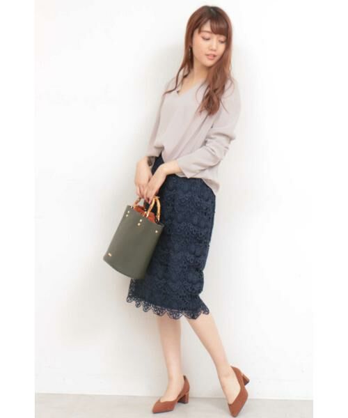 ＊＊N.Natural Beauty Basic / エヌ ナチュラルビューティーベーシック スカート | ケミカルスカラップレーススカート | 詳細14