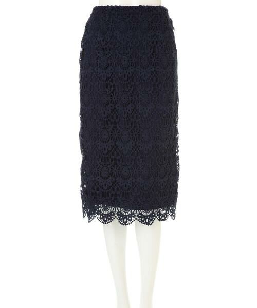 ＊＊N.Natural Beauty Basic / エヌ ナチュラルビューティーベーシック スカート | ケミカルスカラップレーススカート | 詳細15