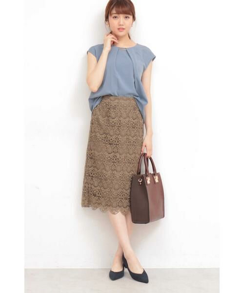 ＊＊N.Natural Beauty Basic / エヌ ナチュラルビューティーベーシック スカート | ケミカルスカラップレーススカート | 詳細18