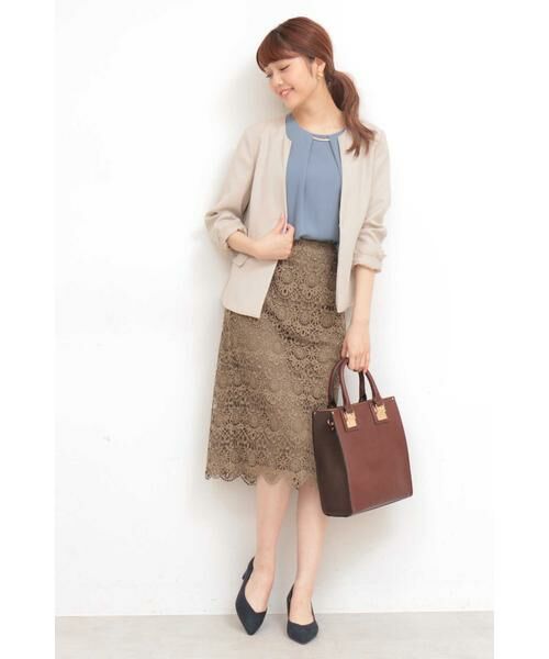 ＊＊N.Natural Beauty Basic / エヌ ナチュラルビューティーベーシック スカート | ケミカルスカラップレーススカート | 詳細20