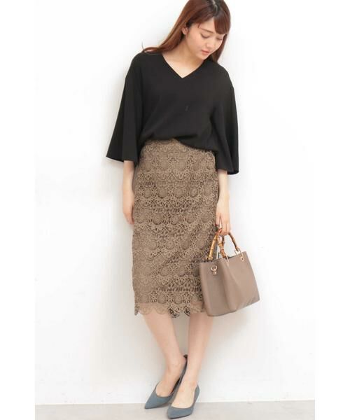 ＊＊N.Natural Beauty Basic / エヌ ナチュラルビューティーベーシック スカート | ケミカルスカラップレーススカート | 詳細23