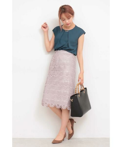 ＊＊N.Natural Beauty Basic / エヌ ナチュラルビューティーベーシック スカート | ケミカルスカラップレーススカート | 詳細26