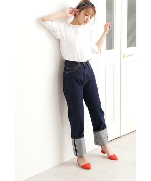 ＊＊N.Natural Beauty Basic / エヌ ナチュラルビューティーベーシック パンツ | ◆ハイウエストセルビッチデニムハイウエストセルビッチデニム | 詳細2