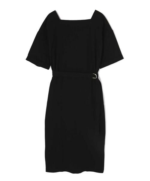 ＊＊N.Natural Beauty Basic / エヌ ナチュラルビューティーベーシック ワンピース | ベルト付ボートネックＴシャツワンピース | 詳細1