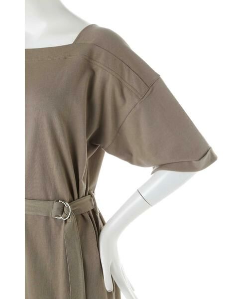 ＊＊N.Natural Beauty Basic / エヌ ナチュラルビューティーベーシック ワンピース | ベルト付ボートネックＴシャツワンピース | 詳細17