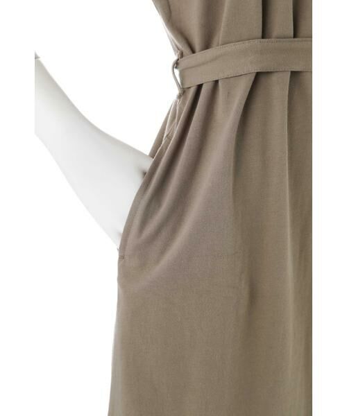 ＊＊N.Natural Beauty Basic / エヌ ナチュラルビューティーベーシック ワンピース | ベルト付ボートネックＴシャツワンピース | 詳細18