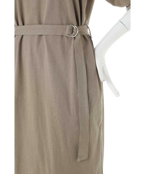 ＊＊N.Natural Beauty Basic / エヌ ナチュラルビューティーベーシック ワンピース | ベルト付ボートネックＴシャツワンピース | 詳細19