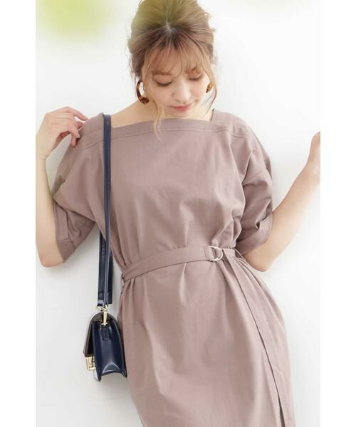 セール ベルト付ボートネックｔシャツワンピース ワンピース N Natural Beauty Basic エヌ ナチュラルビューティーベーシック ファッション通販 タカシマヤファッションスクエア