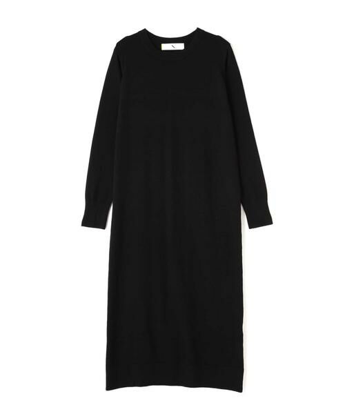 ＊＊N.Natural Beauty Basic / エヌ ナチュラルビューティーベーシック ワンピース | スリットニットワンピース | 詳細1