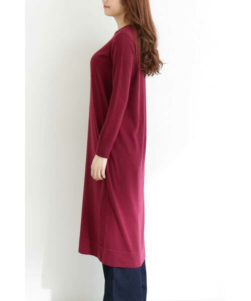 ＊＊N.Natural Beauty Basic / エヌ ナチュラルビューティーベーシック ワンピース | スリットニットワンピース | 詳細14