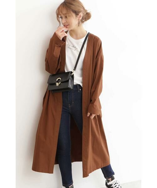 ＊＊N.Natural Beauty Basic / エヌ ナチュラルビューティーベーシック アウター | ◆着流しガウン（ブラウン）