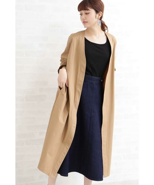 ＊＊N.Natural Beauty Basic / エヌ ナチュラルビューティーベーシック アウター | ◆着流しガウン（ベージュ）