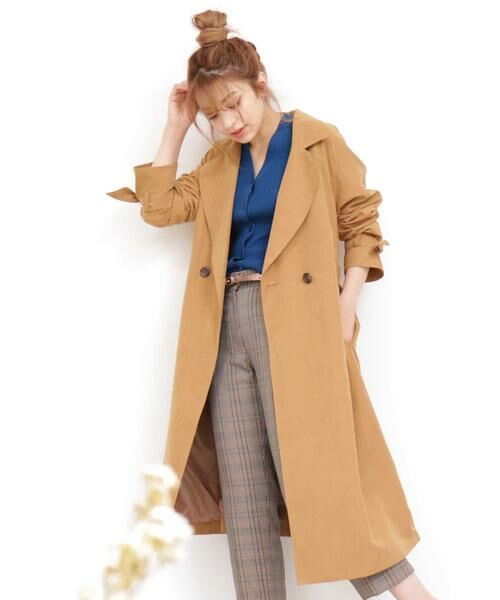 ＊＊N.Natural Beauty Basic / エヌ ナチュラルビューティーベーシック アウター | ピーチナイロンコート（ベージュ）