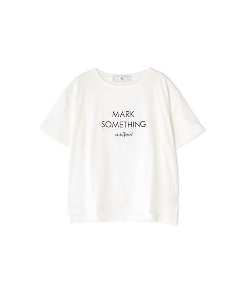 ＊＊N.Natural Beauty Basic / エヌ ナチュラルビューティーベーシック カットソー | シルケットロゴTシャツ | 詳細1