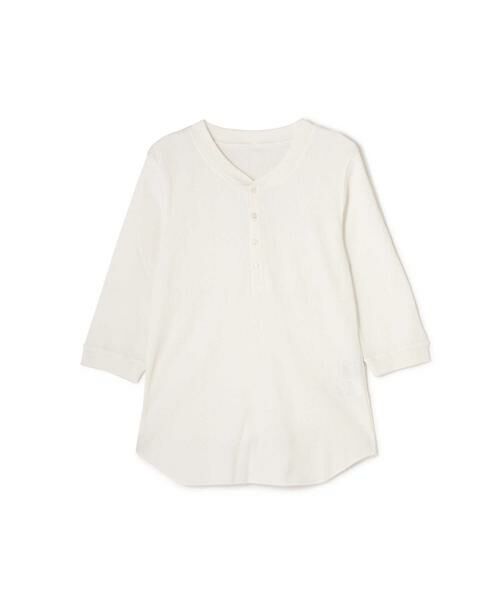 ＊＊N.Natural Beauty Basic / エヌ ナチュラルビューティーベーシック カットソー | ワッフルヘンリーネックカットソー | 詳細1