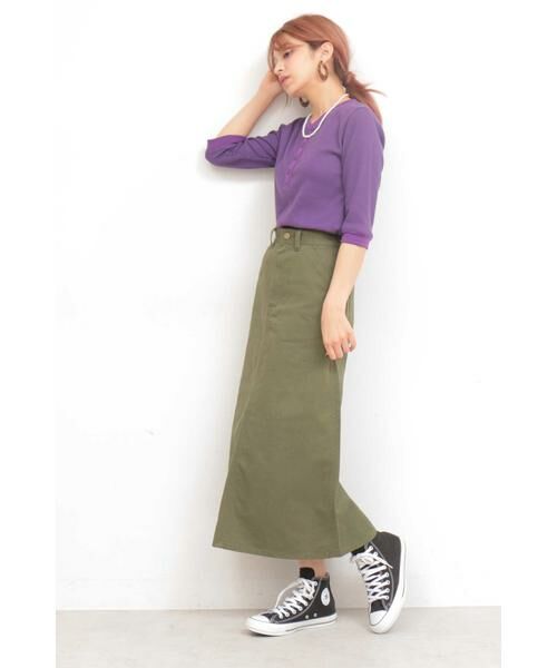 ＊＊N.Natural Beauty Basic / エヌ ナチュラルビューティーベーシック カットソー | ワッフルヘンリーネックカットソー | 詳細14