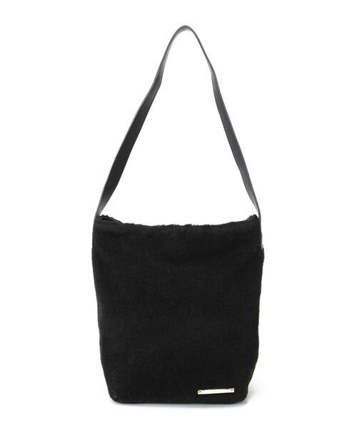 ＊＊N.Natural Beauty Basic / エヌ ナチュラルビューティーベーシック トートバッグ | ボアトートバッグ（ブラック）