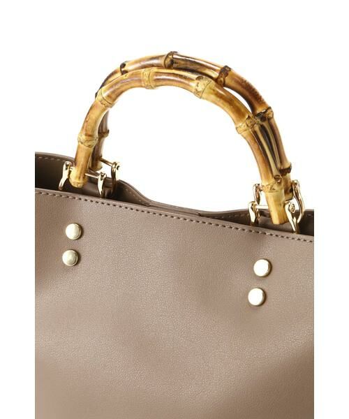 ＊＊N.Natural Beauty Basic / エヌ ナチュラルビューティーベーシック ショルダーバッグ | ファー巾着2Wayバンブーショルダーバッグ | 詳細3