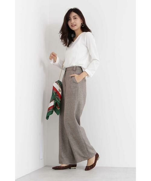 ＊＊N.Natural Beauty Basic / エヌ ナチュラルビューティーベーシック シャツ・ブラウス | タックドレープVネックブラウス | 詳細4