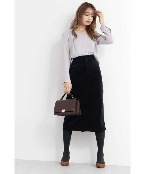 ＊＊N.Natural Beauty Basic / エヌ ナチュラルビューティーベーシック シャツ・ブラウス | タックドレープVネックブラウス | 詳細10