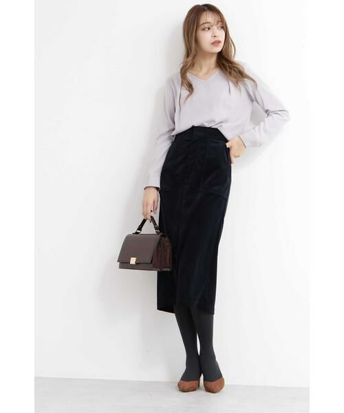 ＊＊N.Natural Beauty Basic / エヌ ナチュラルビューティーベーシック シャツ・ブラウス | タックドレープVネックブラウス | 詳細12