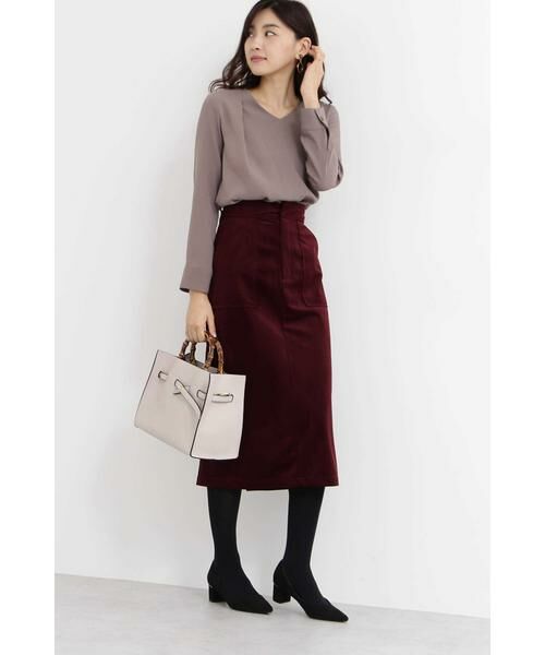 ＊＊N.Natural Beauty Basic / エヌ ナチュラルビューティーベーシック シャツ・ブラウス | タックドレープVネックブラウス | 詳細29