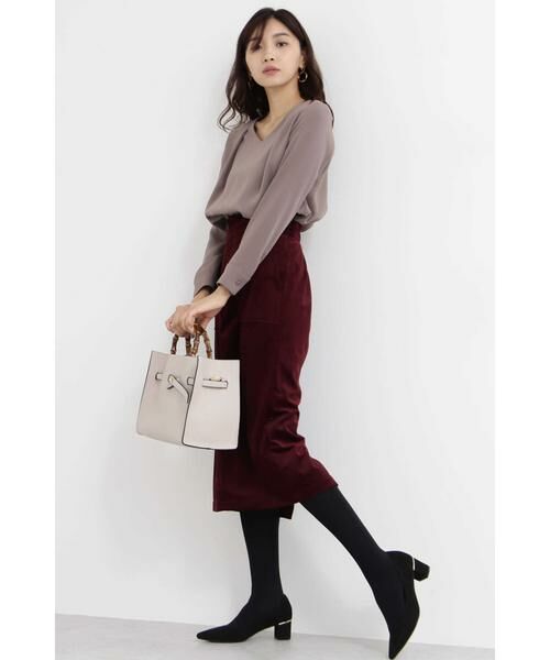 ＊＊N.Natural Beauty Basic / エヌ ナチュラルビューティーベーシック シャツ・ブラウス | タックドレープVネックブラウス | 詳細30