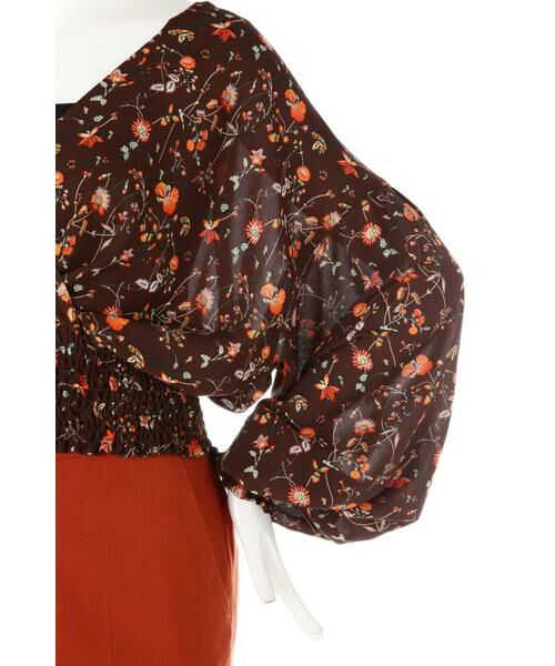 ＊＊N.Natural Beauty Basic / エヌ ナチュラルビューティーベーシック シャツ・ブラウス | ヴィンテージフラワーカシュクールブラウス | 詳細10