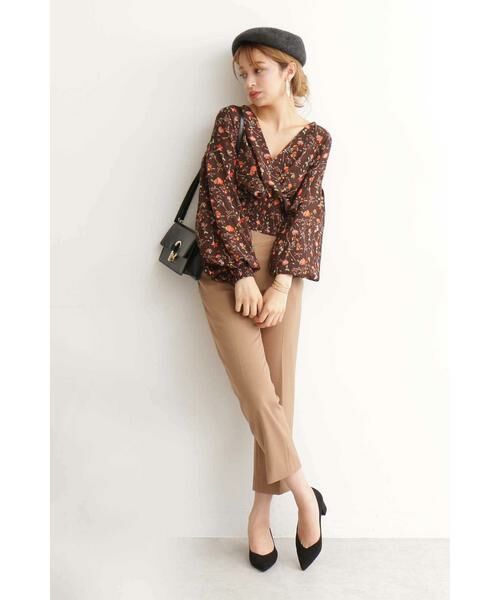 ＊＊N.Natural Beauty Basic / エヌ ナチュラルビューティーベーシック シャツ・ブラウス | ヴィンテージフラワーカシュクールブラウス | 詳細3