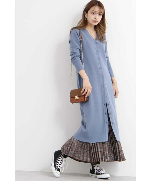 ＊＊N.Natural Beauty Basic / エヌ ナチュラルビューティーベーシック ワンピース | 2Wayミモレレングスニットワンピース | 詳細2