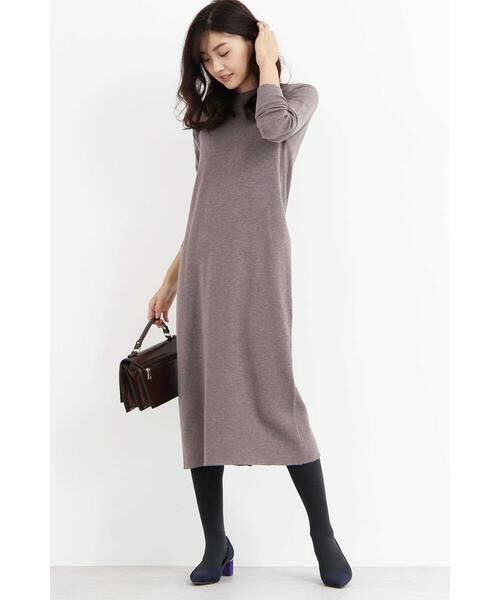 ＊＊N.Natural Beauty Basic / エヌ ナチュラルビューティーベーシック ワンピース | 2Wayミモレレングスニットワンピース | 詳細24