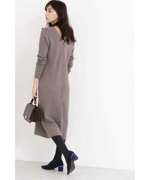 ＊＊N.Natural Beauty Basic / エヌ ナチュラルビューティーベーシック ワンピース | 2Wayミモレレングスニットワンピース | 詳細25