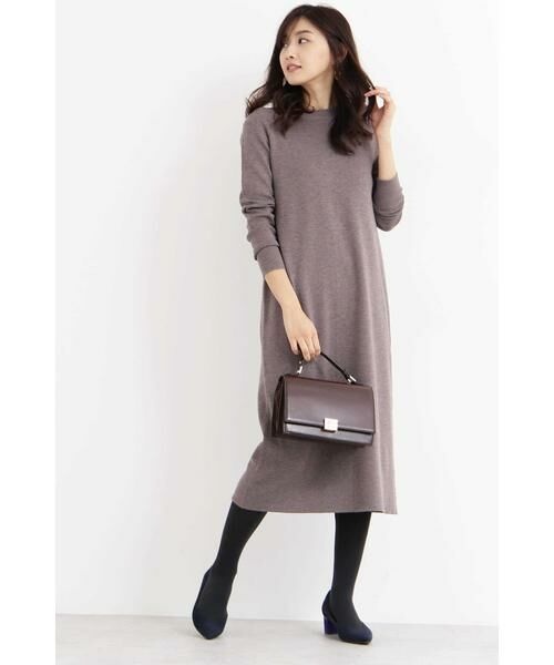 ＊＊N.Natural Beauty Basic / エヌ ナチュラルビューティーベーシック ワンピース | 2Wayミモレレングスニットワンピース | 詳細26