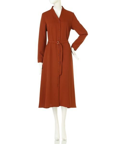 ＊＊N.Natural Beauty Basic / エヌ ナチュラルビューティーベーシック ワンピース | Aラインミモレタイトベルトワンピース | 詳細12