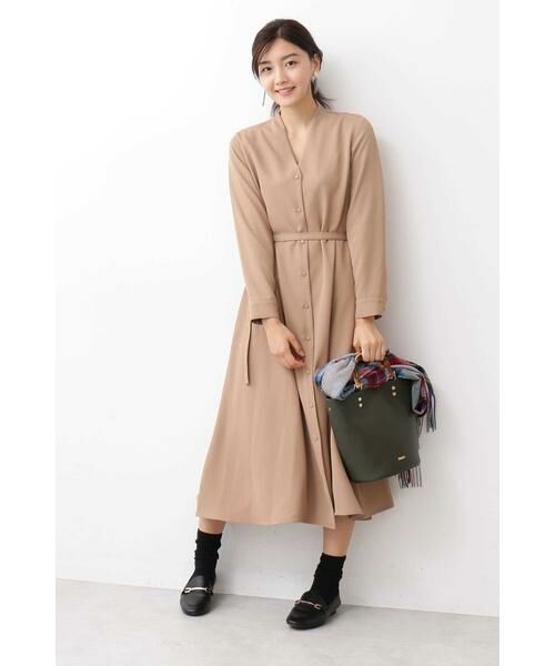 ＊＊N.Natural Beauty Basic / エヌ ナチュラルビューティーベーシック ワンピース | Aラインミモレタイトベルトワンピース | 詳細25