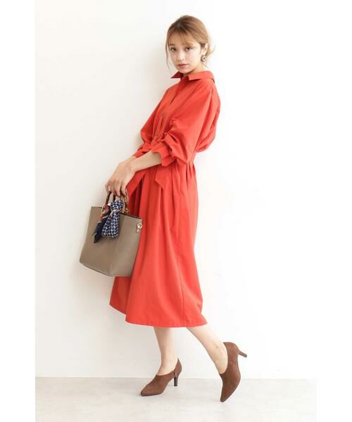 ＊＊N.Natural Beauty Basic / エヌ ナチュラルビューティーベーシック ワンピース | ギャザースリーブシャツワンピース | 詳細8