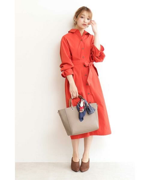 ＊＊N.Natural Beauty Basic / エヌ ナチュラルビューティーベーシック ワンピース | ギャザースリーブシャツワンピース | 詳細10