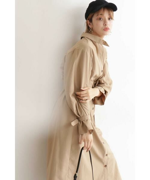 ＊＊N.Natural Beauty Basic / エヌ ナチュラルビューティーベーシック ワンピース | ギャザースリーブシャツワンピース | 詳細30