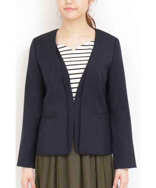 ＊＊N.Natural Beauty Basic / エヌ ナチュラルビューティーベーシック テーラードジャケット | ダブル前立てジャケット | 詳細14