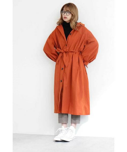 ＊＊N.Natural Beauty Basic / エヌ ナチュラルビューティーベーシック アウター | ギャザーフォルムステンカラーコート | 詳細2