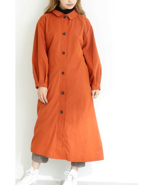 ＊＊N.Natural Beauty Basic / エヌ ナチュラルビューティーベーシック アウター | ギャザーフォルムステンカラーコート | 詳細4