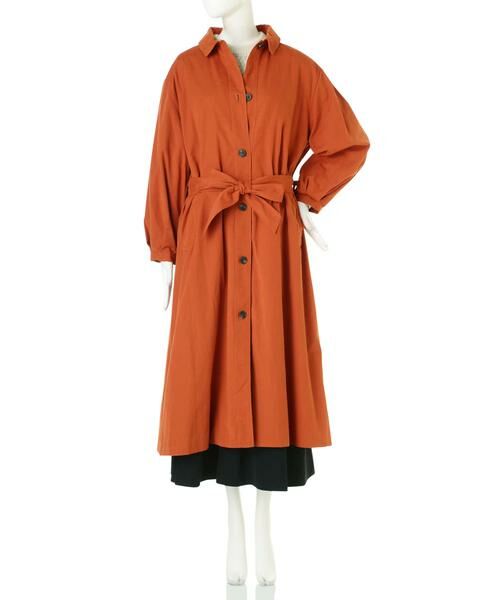 ＊＊N.Natural Beauty Basic / エヌ ナチュラルビューティーベーシック アウター | ギャザーフォルムステンカラーコート | 詳細9