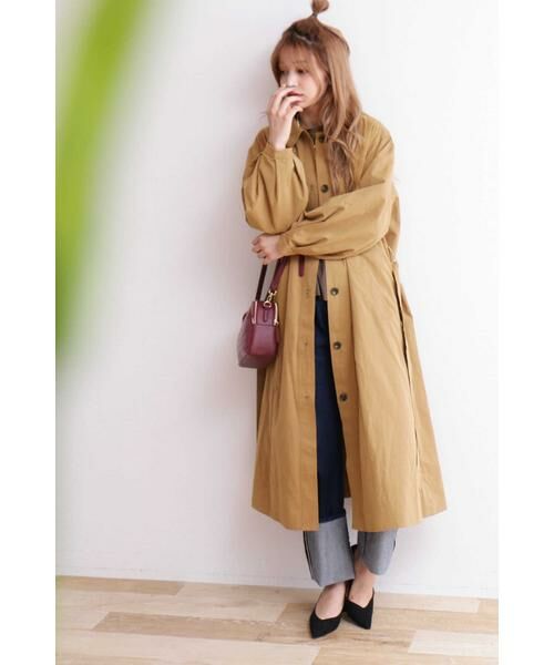 ＊＊N.Natural Beauty Basic / エヌ ナチュラルビューティーベーシック アウター | ギャザーフォルムステンカラーコート | 詳細13