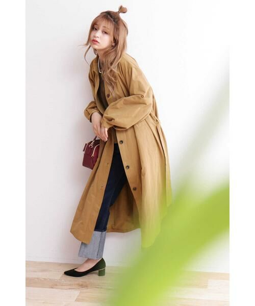 ＊＊N.Natural Beauty Basic / エヌ ナチュラルビューティーベーシック アウター | ギャザーフォルムステンカラーコート | 詳細14