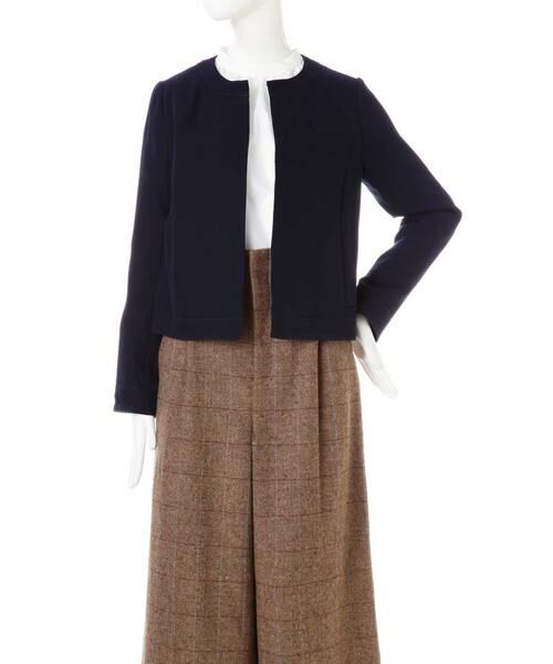 ＊＊N.Natural Beauty Basic / エヌ ナチュラルビューティーベーシック ブルゾン | ポリオリピーチノーカラーブルゾン | 詳細5