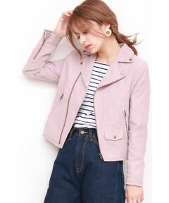 フェイクスウェードブルゾン