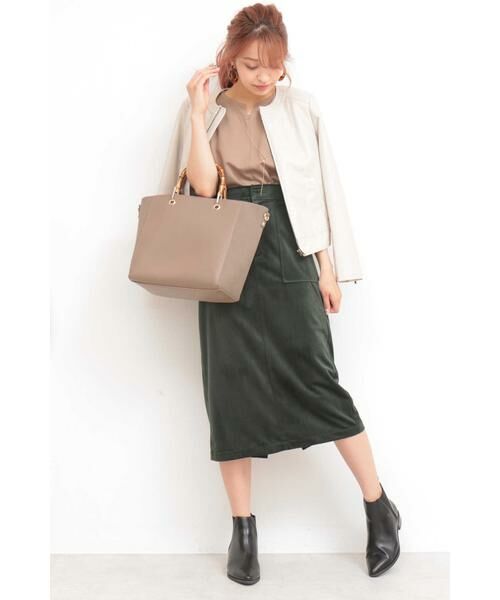 ＊＊N.Natural Beauty Basic / エヌ ナチュラルビューティーベーシック ブルゾン | フェイクレザーブルゾン | 詳細3