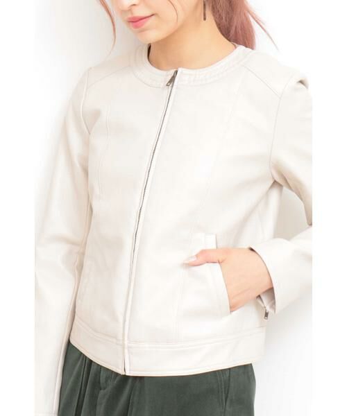 ＊＊N.Natural Beauty Basic / エヌ ナチュラルビューティーベーシック ブルゾン | フェイクレザーブルゾン | 詳細8